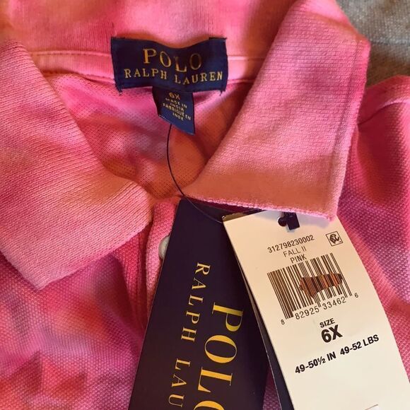 Ralph Lauren Girl's Tie-Dye Polo T-Shirt - Picture 8 of 9